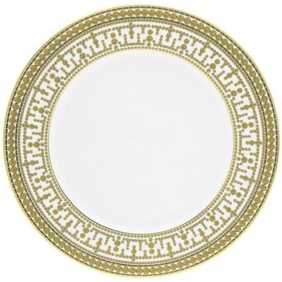 Haviland Tiara - Gold & White - Dinner Plate - 10.75